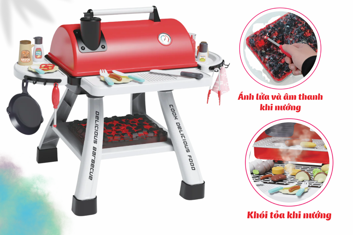Bộ Đồ Chơi BBQ SWEET HEART – Góc Ẩm Thực Của Bé